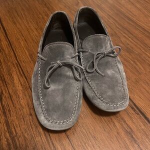 Made in Italy Gray Suede Men's Loafers